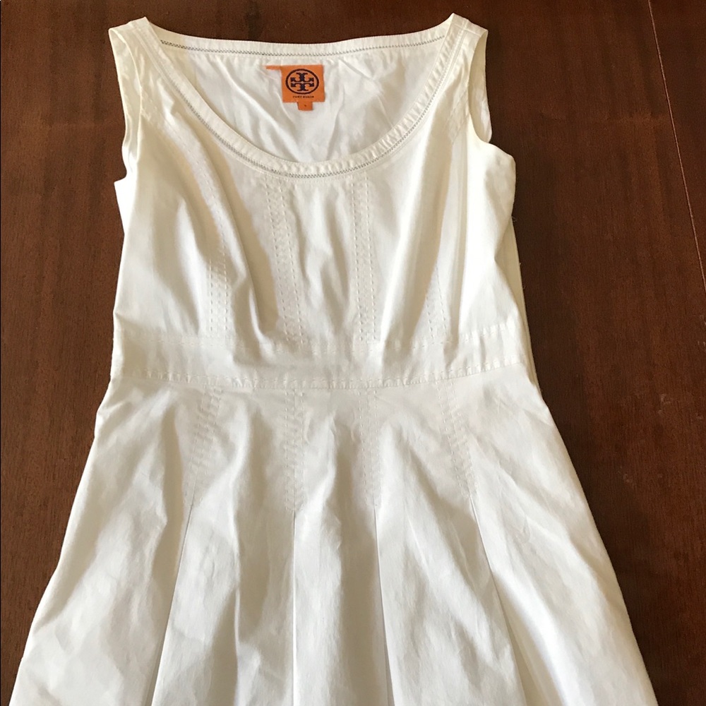 Tory Burch White Detailed Dress